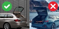 Heckklappen des BMW 5er Touring im Vergleich