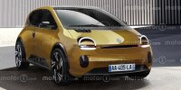 Renault Twingo EV (2026) als Rendering von Motor1.com