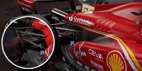 Die Hinterradaufhängung des Ferrari SF-24 für die Formel-1-Saison 2024