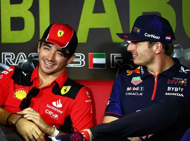 Charles Leclerc, Max Verstappen Titel-Bild zur News: Charles Leclerc, Max Verstappen