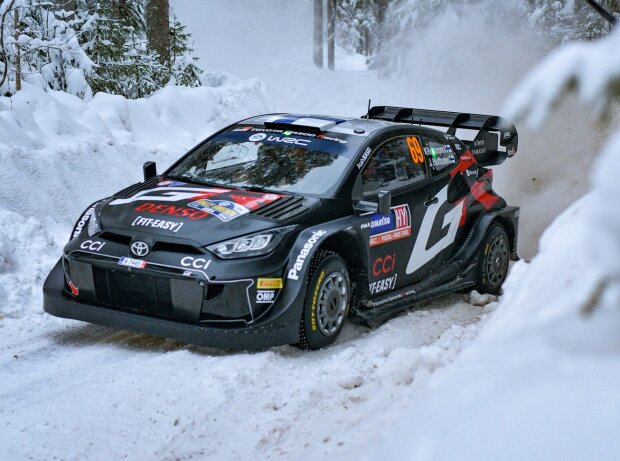 Titel-Bild zur News: Kalle Rovanperä im Toyota Yaris bei der Rallye Schwede 2024