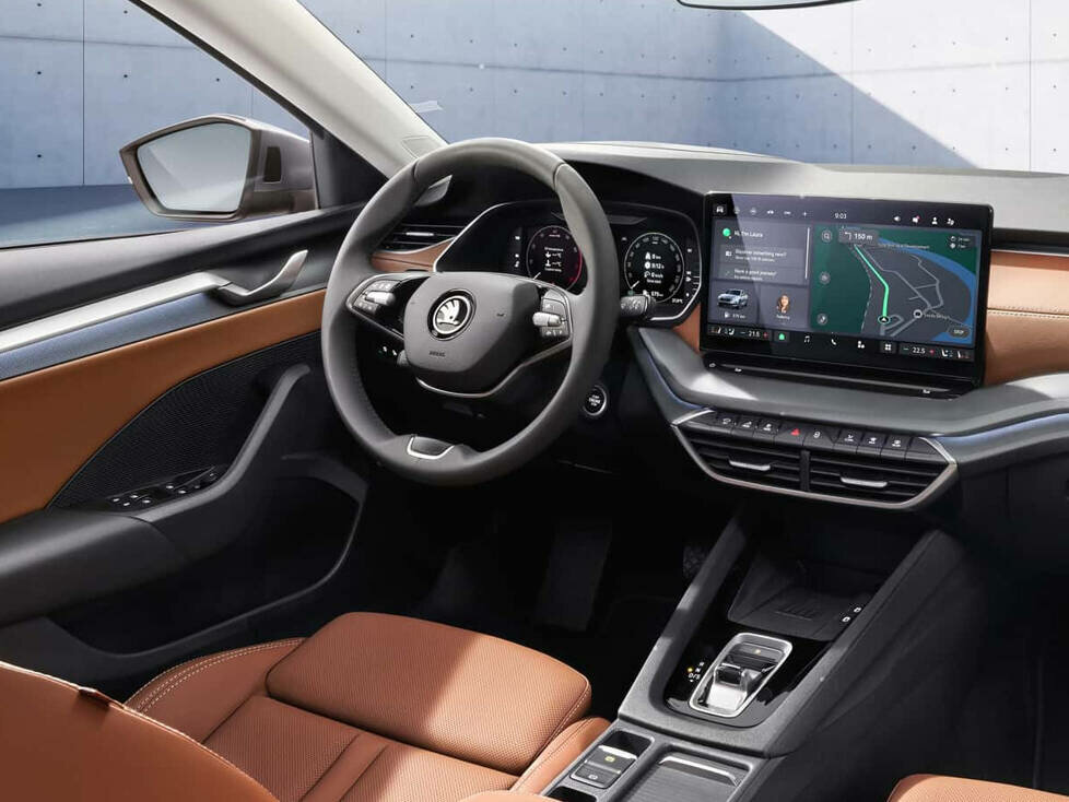 Innenraum des Skoda Octavia Facelift (2024)