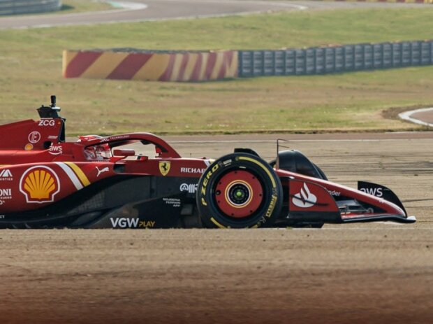 Shakedown des Ferrari SF-24 auf der Formel-1-Strecke in Fiorano 2024