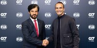 FIA-Präsident Mohammed bin Sulayem und AlphaTauri-CEO Ahmet Mercan