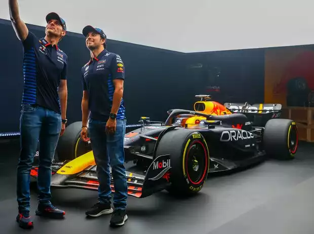 Max Verstappen, Sergio Perez, Mark Thompson Titel-Bild zur News: Max Verstappen, Sergio Perez, Mark Thompson