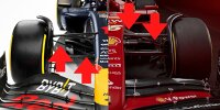 Pullrod-Aufhängung bei Red Bull, Pushrod-Aufhängung bei Ferrari in der Formel 1 2024