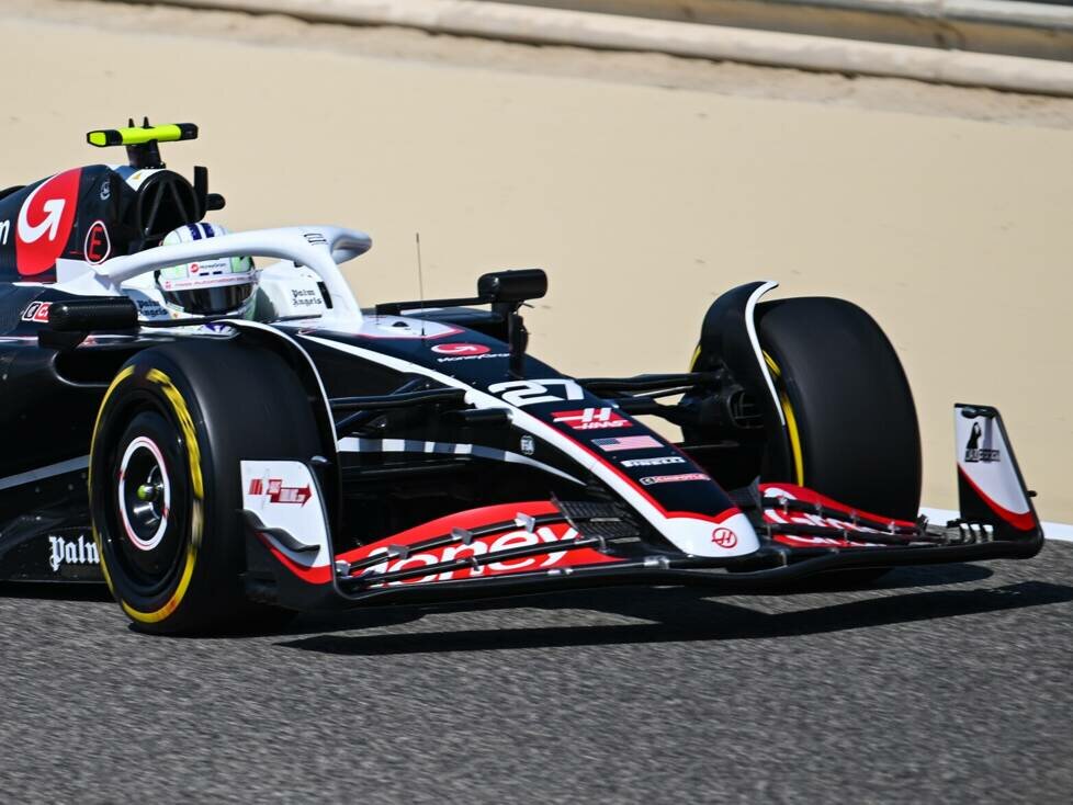 Nico Hülkenberg im Haas VF-24 bei den Formel-1-Wintertests 2024