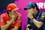 Carlos Sainz (Ferrari) und Sergio Perez (Red Bull) 