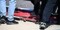 Loser Kanaldeckel bei den Testfahrten der Formel 1 in Bahrain 2024