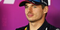 Max Verstappen bei der Formel-1-Pressekonferenz vor Saisonstart 2024