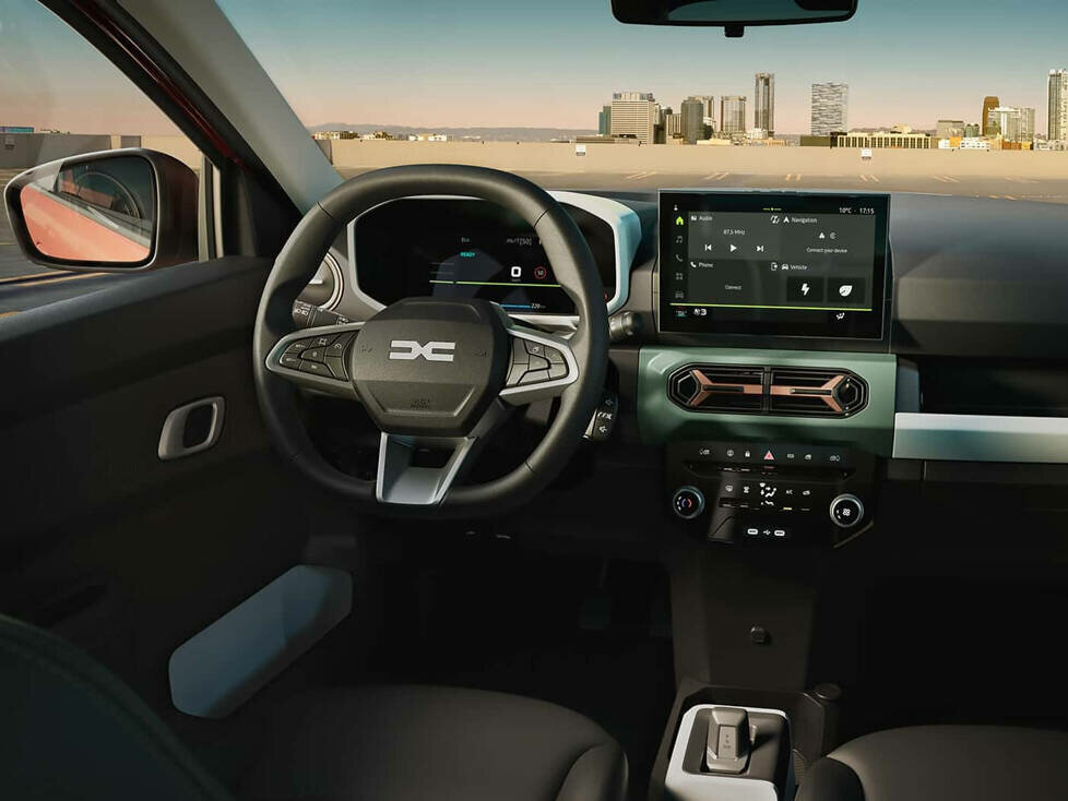 Cockpit des Dacia Spring (2024)