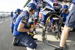 Boxenstopp-Übung bei Yamaha