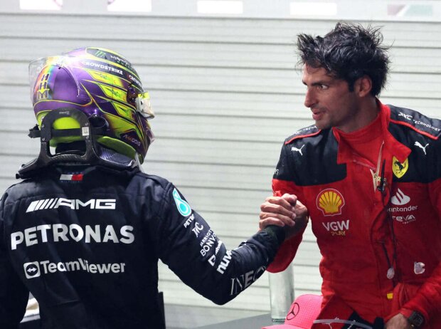 Lewis Hamilton, Carlos Sainz Lewis Hamilton, Carlos Sainz