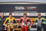 Andrea Iannone, Nicolo Bulega und Alex Lowes