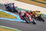 Nicolo Bulega vor Andrea Iannone und Toprak Razgatlioglu