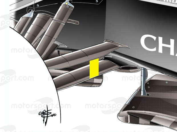Vorderrad-Aufhängung am McLaren MP4-31 aus der Formel-1-Saison 2015