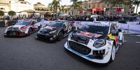 Rally1-Autos von Hyundai, Toyota und M-Sport-Ford