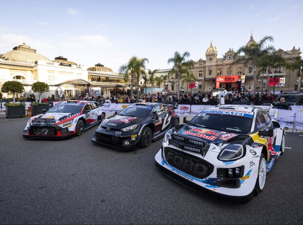 Titel-Bild zur News: Rally1-Autos von Hyundai, Toyota und M-Sport-Ford