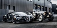 Bild zum Inhalt: Pechschwarzer Bugatti Chiron Super Sport ehrt 30er-Jahre-Le Mans-Renner