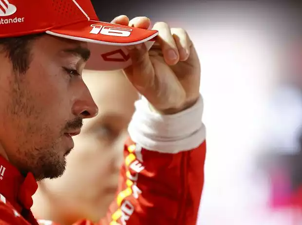 Titel-Bild zur News: Ferrari-Fahrer Charles Leclerc nach dem Formel-1-Qualifying in Bahrain 2024