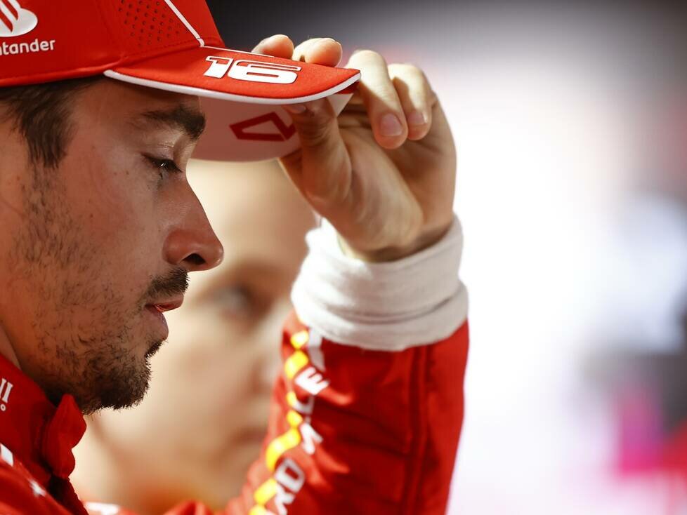 Ferrari-Fahrer Charles Leclerc nach dem Formel-1-Qualifying in Bahrain 2024