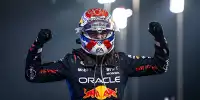 Max Verstappen (Red Bull) jubelt über den Sieg beim Formel-1-Rennen in Bahrain 2024