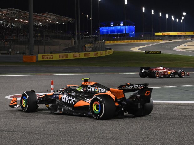 Titel-Bild zur News: Lando Norris (McLaren MCL38) beim Formel-1-Rennen in Bahrain 2024