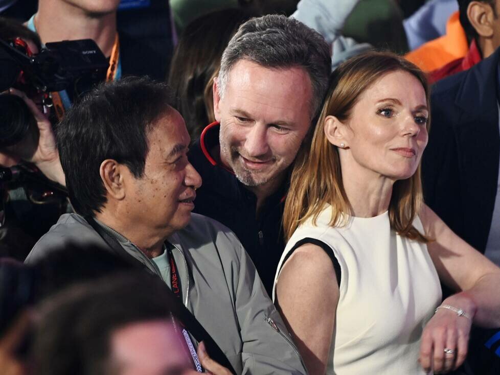Chalerm Yoovidhya, Christian und Geri Horner nach dem Grand Prix von Bahrain