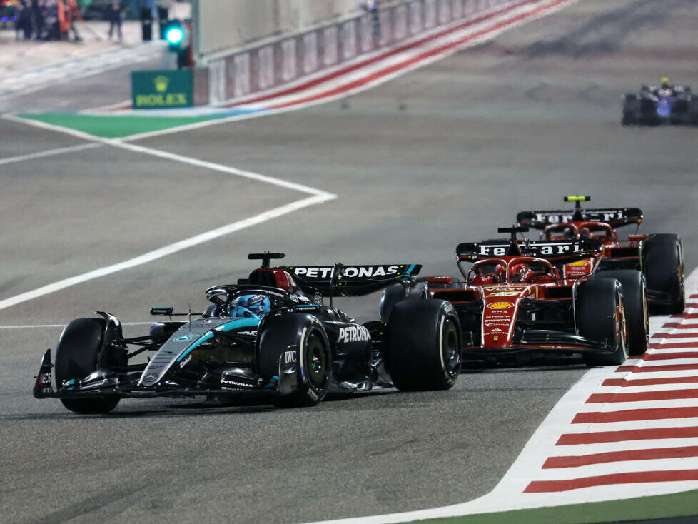 George Russell, Charles Leclerc, Carlos Sainz
