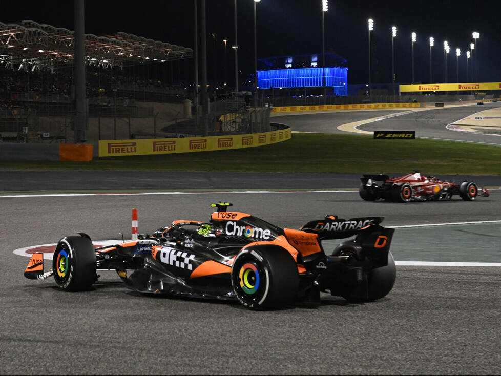 Lando Norris (McLaren MCL38) beim Formel-1-Rennen in Bahrain 2024