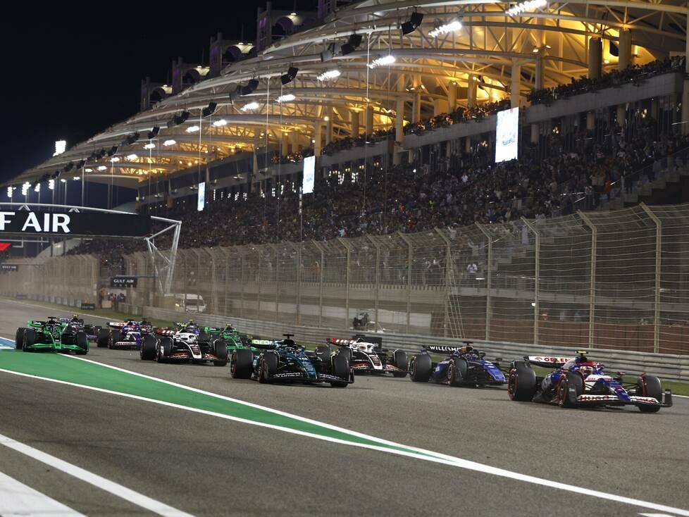 Die Startphase beim Formel-1-Saisonauftakt 2024 in Bahrain