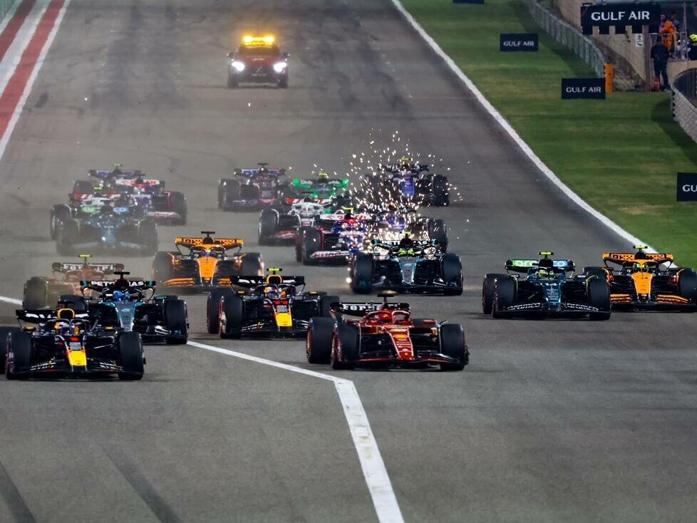 Start zum Formel-1-Auftakt 2024 in Bahrain