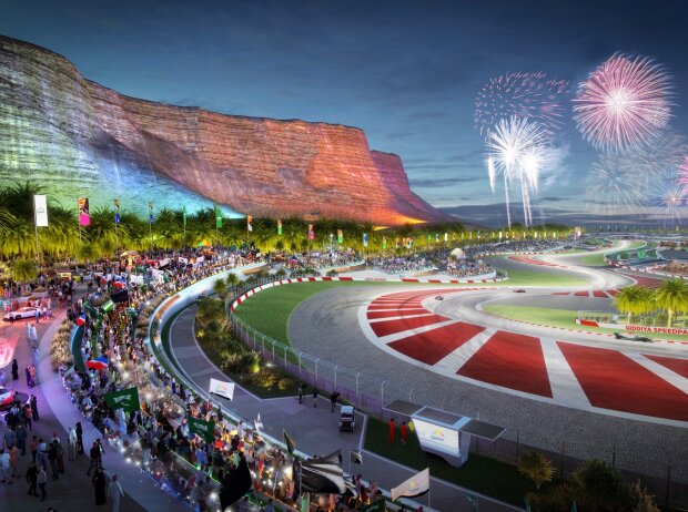 Der Speed Park Track in Qiddiya City vor den Toren Riads Der Speed Park Track in Qiddiya City vor den Toren Riads