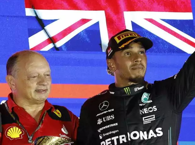 Frederic Vasseur, Lewis Hamilton Titel-Bild zur News: Frederic Vasseur, Lewis Hamilton