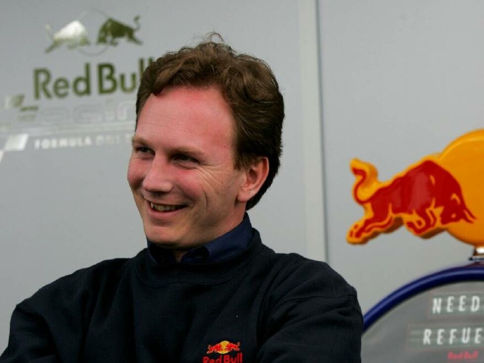 Christian Horner als Teamchef von Red Bull Racing in der Formel-1-Saison 2005