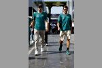 Lance Stroll (Aston Martin) und Fernando Alonso (Aston Martin) 