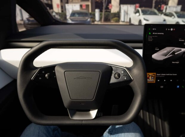Cockpit des Tesla Cybertruck Cockpit des Tesla Cybertruck