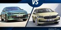 Bild zum Inhalt: VW Passat Variant vs. Skoda Superb Combi (2024) im Vergleich
