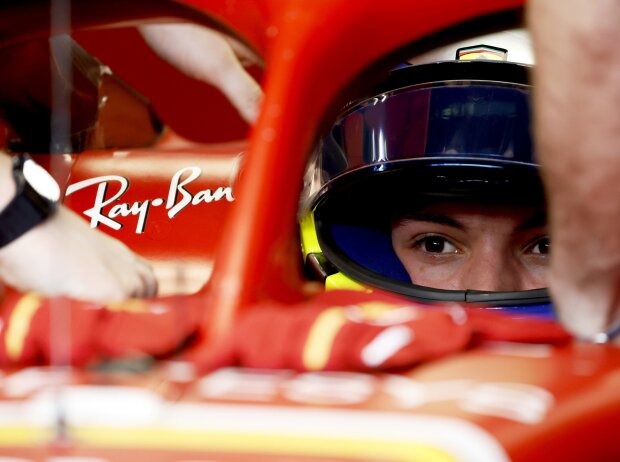 Titel-Bild zur News: Oliver Bearman (Ferrari) bei seinem Formel-1-Debüt in Dschidda 2024