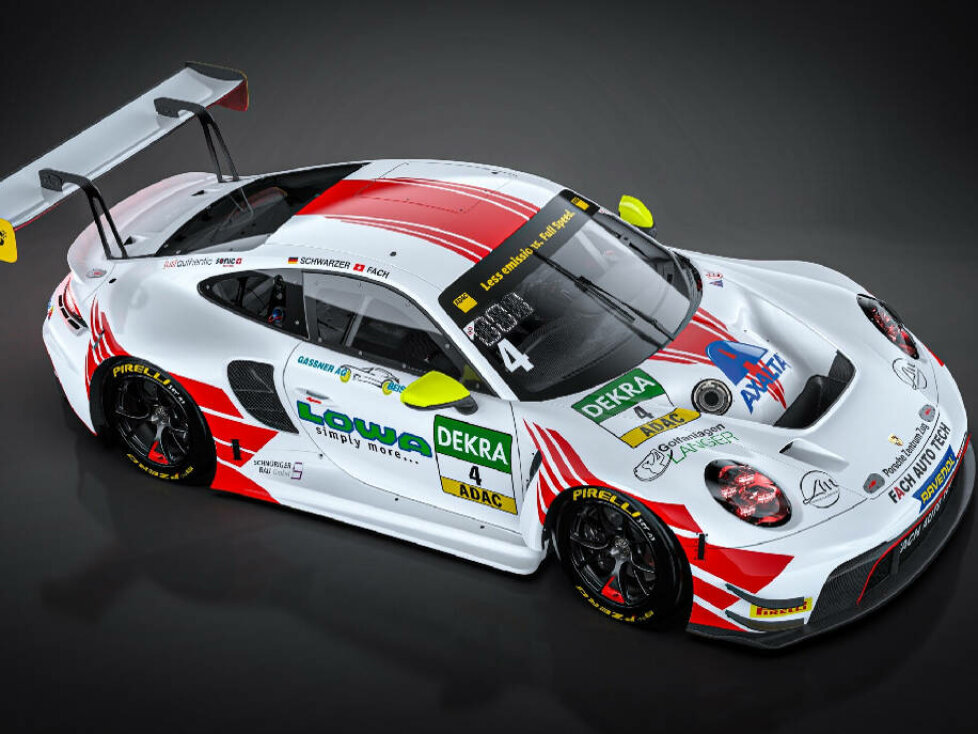 Mit diesem Porsche 911 GT3 R geht Fach 2024 im ADAC GT Masters an den Start