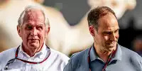 Helmut Marko und Oliver Mintzlaff im Paddock in Saudi-Arabien