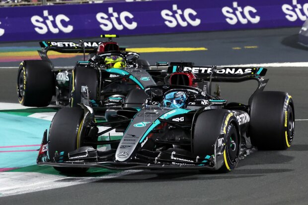 George Russell Lewis Hamilton Mercedes Mercedes F1Pons Pons MotoE ~George Russell (Mercedes) und Lewis Hamilton (Mercedes) ~ 