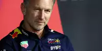 Red-Bull-Teamchef Christian Horner in der Formel-1-Pressekonferenz 2024