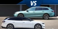 Bild zum Inhalt: VW ID.7 Tourer vs. Passat Variant (2024): Kampf der Kombis