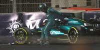 Lance Stroll (Aston Martin AMR24) verunfallt beim Formel-1-Rennen in Saudi-Arabien 2024