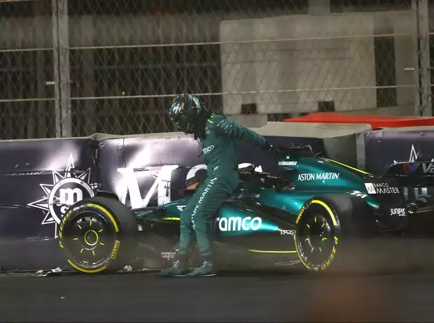 Lance Stroll (Aston Martin AMR24) verunfallt beim Formel-1-Rennen in Saudi-Arabien 2024 Titel-Bild zur News: Lance Stroll (Aston Martin AMR24) verunfallt beim Formel-1-Rennen in Saudi-Arabien 2024