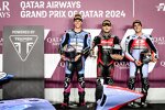 Aron Canet (Fantic), Alonso Lopez (SpeedUp) und Albert Arenas (Gresini) 