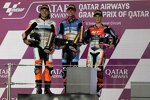 Barry Baltus (RW Racing), Alonso Lopez (SpeedUp) und Sergio Garcia (MT Helmets - MSI) 