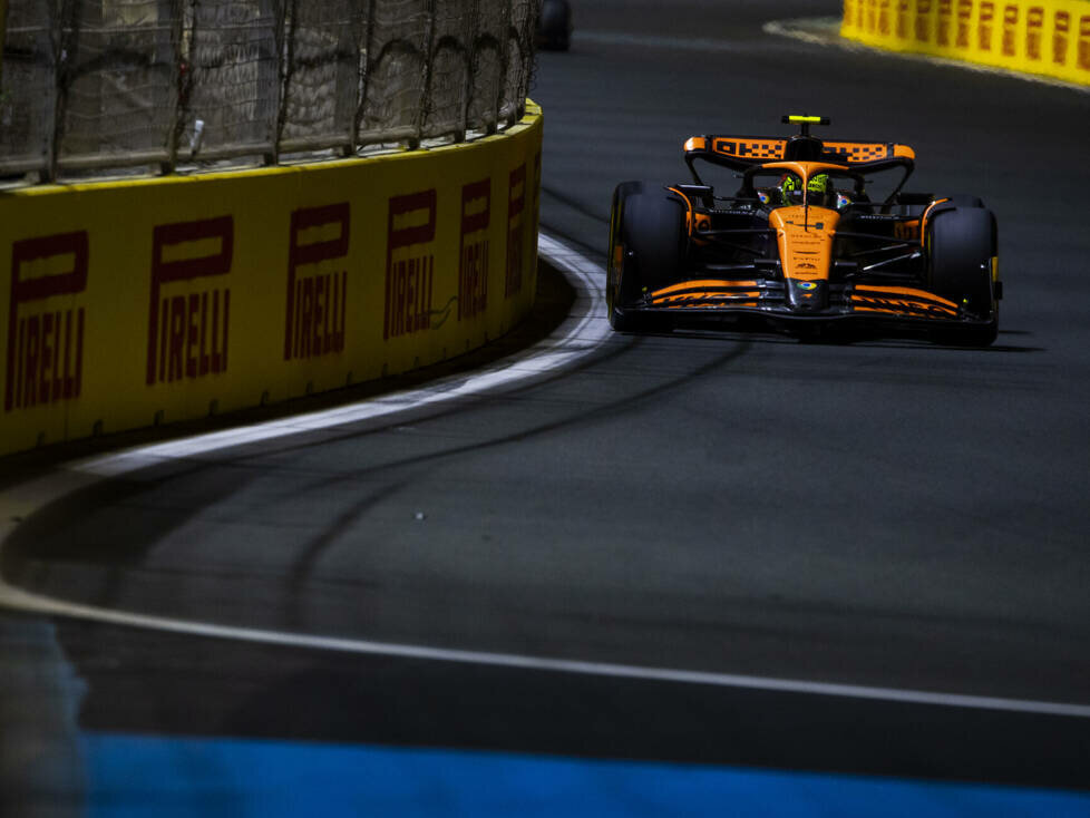 Lando Norris (McLaren MCL38) beim Formel-1-Rennen in Saudi-Arabien 2024