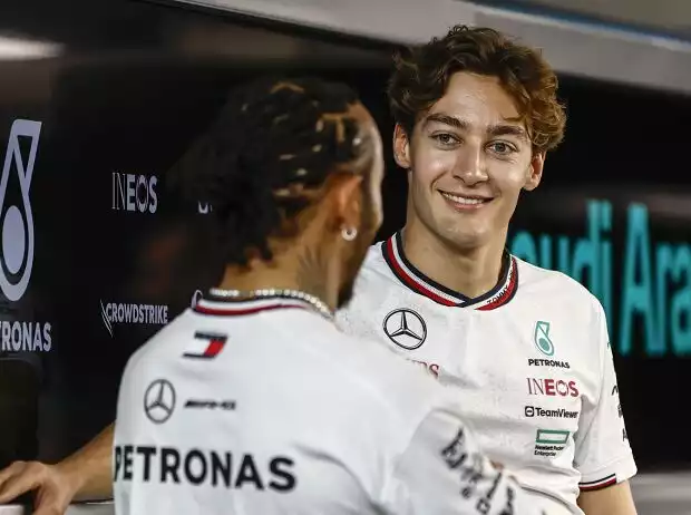 Lewis Hamilton, George Russell Titel-Bild zur News: Lewis Hamilton, George Russell
